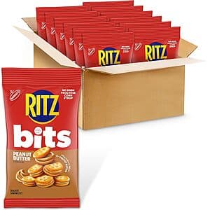 12-pk 3-oz RITZ Bits Peanut Butter Sandwich Crackers $7.35 w/ S&S