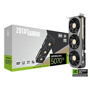 Open Box: ZOTAC GAMING GeForce RTX 5070 Ti SOLID SFF OC 16GB GDDR7 Graphics Card $637.50 + Free Shipping