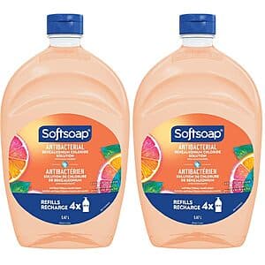 2-Pk 50-Oz Softsoap Antibacterial Liquid Hand Soap Refills (Crisp Clean) $5.70 w/ S&S