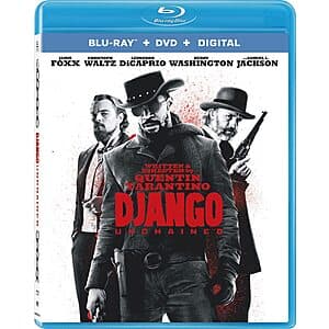 Django Unchained (Blu-Ray + DVD + Digital) $5