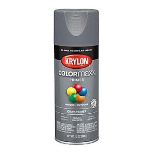 12-Oz Krylon COLORmaxx All-Purpose Spray Paint Primer (Gray) $4.50