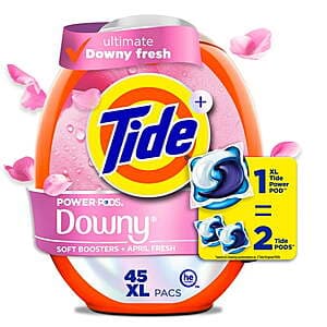 Select Stores: 45-Ct Tide PODS Liquid Laundry Detergent Pacs w/ Downy (April Fresh) $4.90 + Free Store Pickup