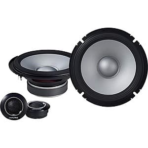 Alpine S Series 6.5" Hi-Res Car Speakers w/ Glass Fiber Cone in Black (Pair) $120 + Free S&H