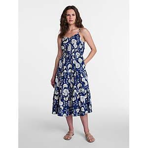 Time & Tru Women's Spaghetti Strap Midi Dress from $6.25