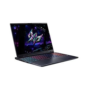 Refurb: Acer Laptop: 16" 1600p OLED 165Hz, Ultra 9 275HX, RTX 5070 Ti, 32GB RAM $1456 + Free Shipping