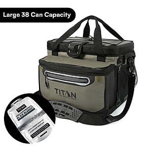 38-Can Arctic Zone Titan Zipperless Soft Cooler w/ Ice Blanket (4 Colors) $30