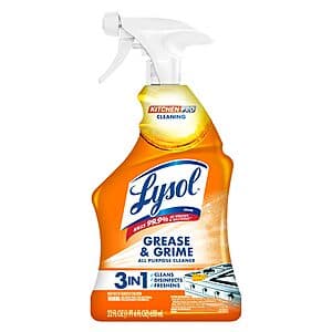 22-Oz Lysol Pro Kitchen Cleaner & Degreaser Spray (Citrus Scent) $2.80 & More w/ S&S