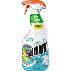 22-Oz Shout Free Laundry Stain Remover Spray $3 w/ S&S