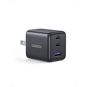 Prime Members: UGREEN Fast Chargers & Accessories: 30W 3-Port GaN Charger Block $10 & More + Free S&H