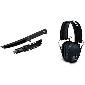 COLD STEEL Recon Tanto 7" SK-5 Blade Knife + Walker's Razor Hearing Protection $52.10 + Free Shipping