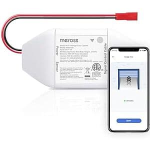 meross Smart WiFi Garage Door Opener Remote w/ App Control (Alexa/Google) $26.80