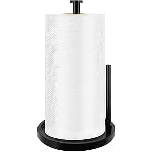 STWWO Stainless Steel Countertop Paper Towel Holder (Black) $6