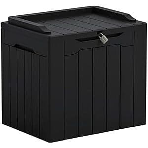 31-Gallon Greesum Outdoor Resin Storage Box (Dark Black) $22.50