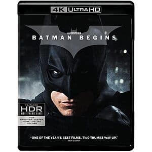 Batman Begins (4K Ultra HD + Blu-ray) $11.75
