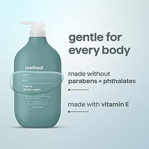 28oz. Men's method Body Wash (Sea + Surf Scent) 4 for $36 w/ S&S + Free S&H