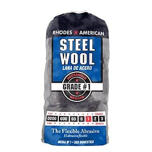 12-Count Rhodes American Homax Steel Wool Medium Grade #1 $2.45