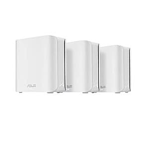 Refurb: 3-Pk ASUS ZenWiFi BD5 Dual-Band WiFi 7 Mesh Routers (5000 Mbps, 6800 sq. ft) $150 + Free S&H