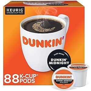 88-Count Dunkin' or 96-Count Green Mountain K-Cup Pods (Various) from $38 + Free Shipping