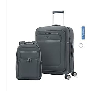 Costco: 2-Pc Samsonite Crestledge Softside Spinner Luggage & Backpack Set $160 + Free S&H