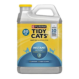 20 lbs Purina Tidy Cats Instant Action Clumping Cat Litter (Floral Scent) $8.40