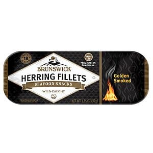 3.25-Oz Brunswick Golden Smoked Herring Fillets $1.45 w/ S&S & More