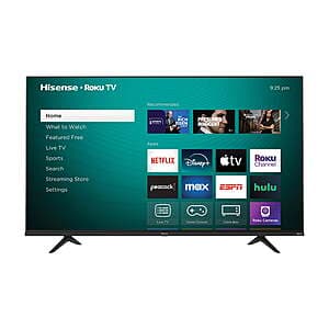 65" Hisense R6 Series 4K UHD LCD Roku Smart TV $295 + Free Shipping