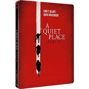 A Quiet Place Part II Steelbook (4K Ultra HD + Blu-ray) $14.50