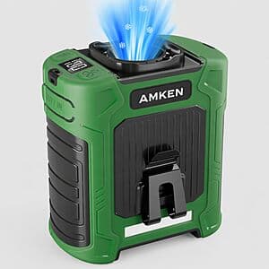 AMKEN 10000mAh Rechargeable Belt Clip Waist Fan (2 colors) $11.70