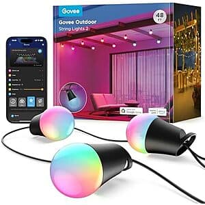 Govee Smart Outdoor String Lights 2 (Various Sizes) from $60 + Free Shipping