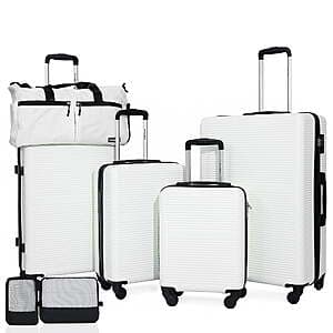 7-Pc Tripcomp Hardside Luggage Set w/ 16"/20"/24"/28" Suitcases, Duffle & Packing Cubes $100 + Free Shipping