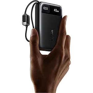 Baseus 20,000mAh 45W PD Fast Charging Battery Pack w/ USB-C Cable $21 + Free S&H