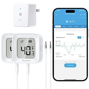 GoveeLife WiFi Refrigerator Smart Thermometer w/ 2 Sensors $39.50 & More + Free Shipping