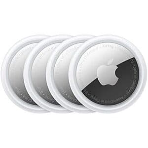 4-Pack Apple AirTags Bluetooth Tracking Device $65 + Free Shipping