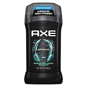 AXE Aluminum Free Deodorant Stick (3 Scents, 2.7oz-3oz.) + $7 Walmart Cash 2 for $9.95 + Free Pickup