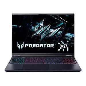 Acer Predator Helios Neo 16 AI Laptop: Ultra 9 275HX, 16" QHD+ IPS, RTX 5070 Ti $1500 + Free Store Pickup Only