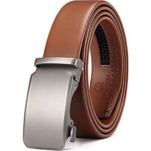 CHAOREN Men's 1 3/8" Leather Belts (Ratchet; Various Sizes / Colors) $7