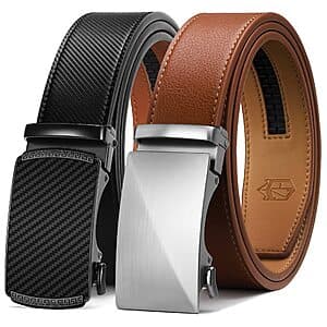 2-Ct Zitahli Men's Ratchet Belts (Various styles) from $12