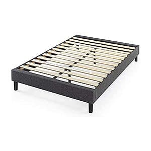 ZINUS Curtis Upholstered Platform Bed Frame w/ Wood Slat Support $60.40 + Free S&H w/ Prime