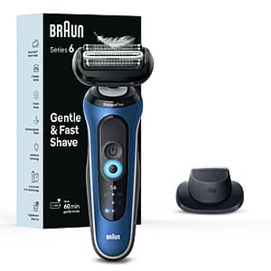 Braun Series 6-6120 Rechargeable Wet & Dry Shaver $36 + Free S&H