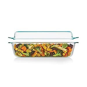 5.2-Quart Pyrex Deep 2-in-1 Glass Baking Dish with Glass Lid (9"x13") $16.15
