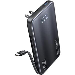INIU 10,000mAh 3-in-1 Portable Wall Charger / Power Bank w/ 45W USB C $18.35 + Free S&H