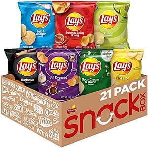 21-Pk 1-Oz Lay's Potato Chips Variety Pack (7 Flavors) 2 for $16.25 w/ S&S