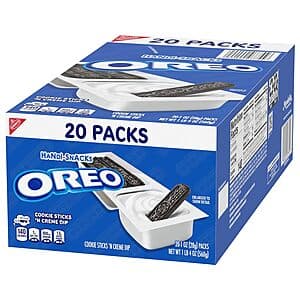Select Accounts: 20-Pack 1-Oz Handi-Snacks OREO Cookie Sticks 'N Creme Dip $6.15 w/ Subscribe & Save