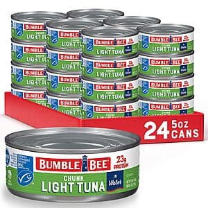 Select Accts: 24-Pack 5-Oz Bumble Bee Chunk Light Tuna In Water $16.20 w/ Subscribe & Save