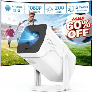 GZC 1080P FHD LED 180° Rotatable Projector $31.70 + Free S&H