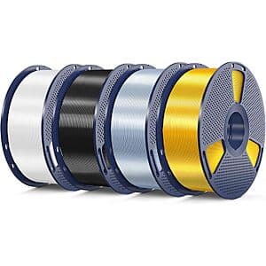 4-Pk 1KG SUNLU Silk PLA 1.75mm 3D Printer Filament (Various) from $38 + Free S&H