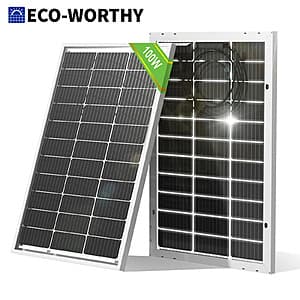 100W ECO-WORTHY 12V or 18V Monocrystalline Solar Panel $31 + Free S&H