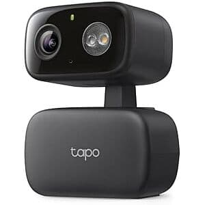 Tapo 1080p Pan/Tilt Indoor/Outdoor Security Camera w/ Motion Track & Night Vision $25