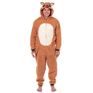 Rudolph Christmas Men's Matching Family Pajamas Union Suit (Sizes M - XL) $7