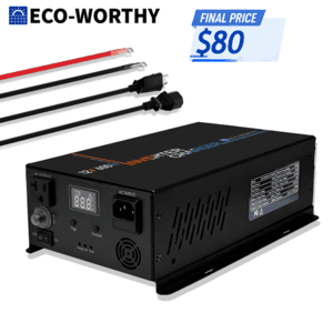 ECO-WORTHY 600W 12V 2-in-1 Pure Sine Inverter & 30A Charger $80 + Free S&H